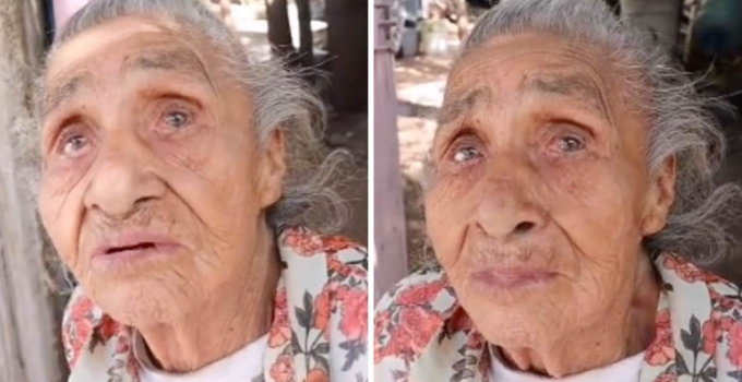 Madre de 97 años de edad llora porque ninguno de sus 16 hijos ha ido a visitarla.